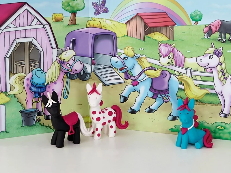 Kit de modelage et jeux - poney