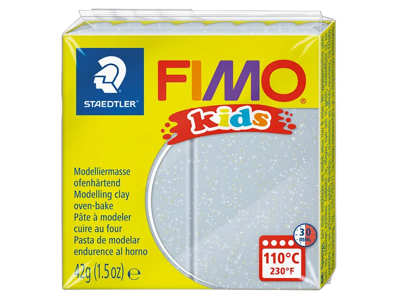 Pâte Fimo gris pailleté 812 Kids