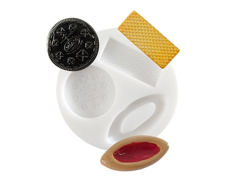 Mini moule en silicone biscuits et gaufrette *Graine créative*