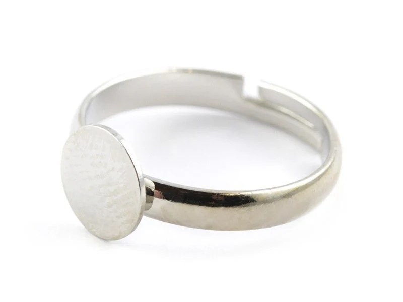 Support de bague - couleur argenté