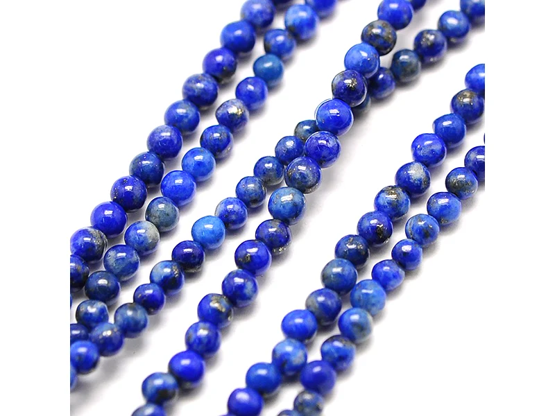 Lot de 50 perles naturelles 2 mm - Lapis-lazuli