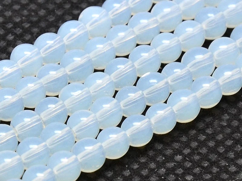 Lot de 15 perles rondes 6 mm - Opalite