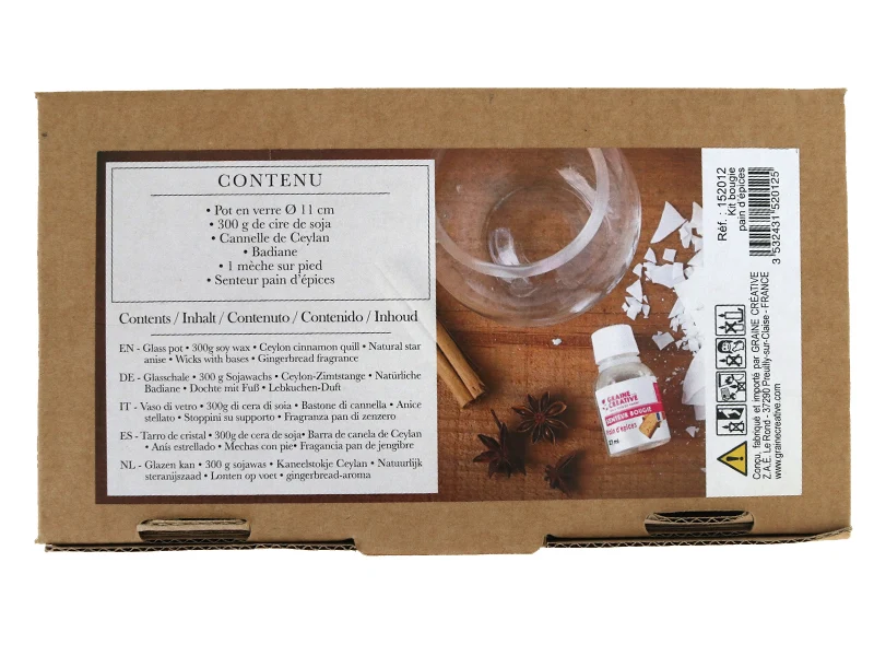 Coffret Ma bougie pain d'épices - DIY