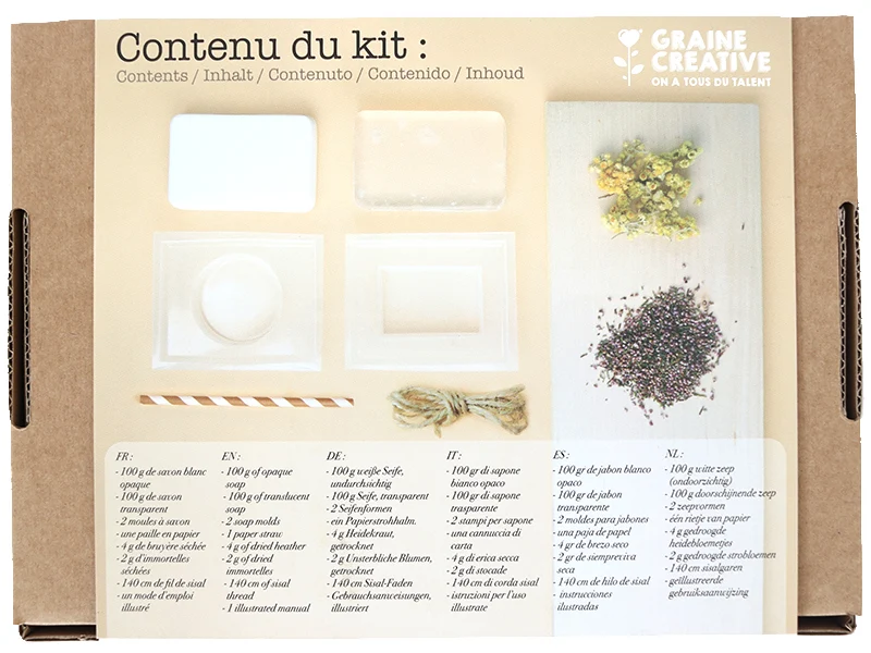 Coffret Savons fleuris à faire soi-même