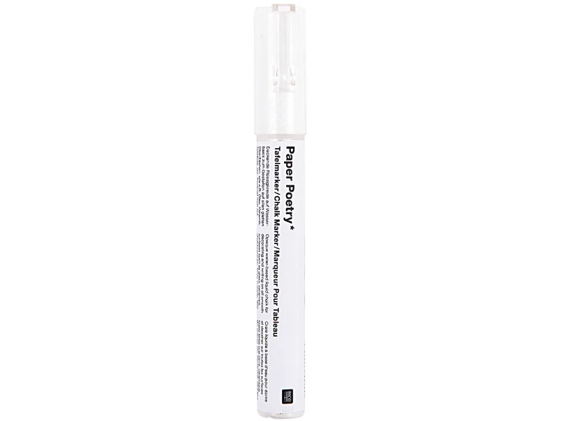 Marqueur craie pour dessiner sur les vitres et les ardoises - blanc