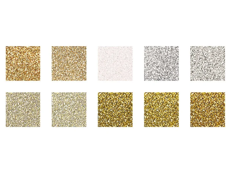 Bloc de papier à paillettes A4 - blanc - doré - argenté