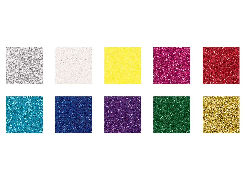 Bloc de papier à paillettes A4 - couleurs vives