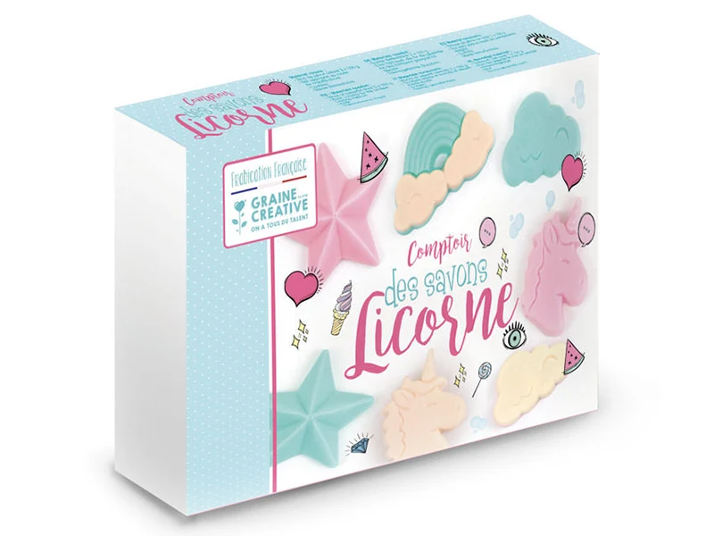 Coffret fabrique tes savons Licorne