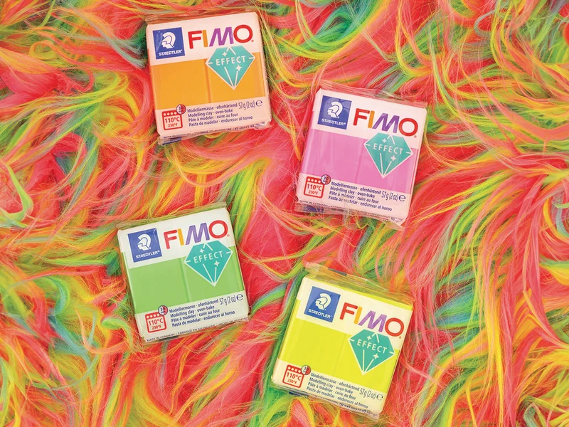 Pâte Fimo effect Néon 57gr Jaune 101