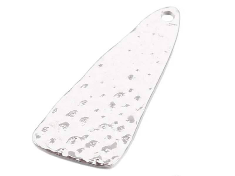Pendentif martelé triangulaire - flash argent 925