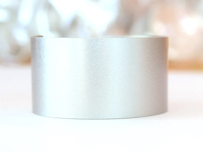 Bracelet manchette - 32 mm - couleur argenté