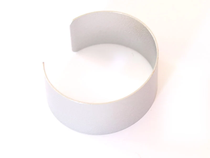 Bracelet manchette - 32 mm - couleur argenté