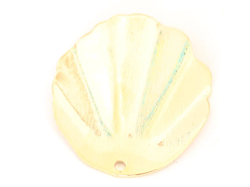 Pendentif coquillage 30 mm - doré à l'or fin