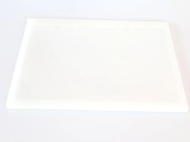 Moule silicone rectangle - pour résine et pâte polymère