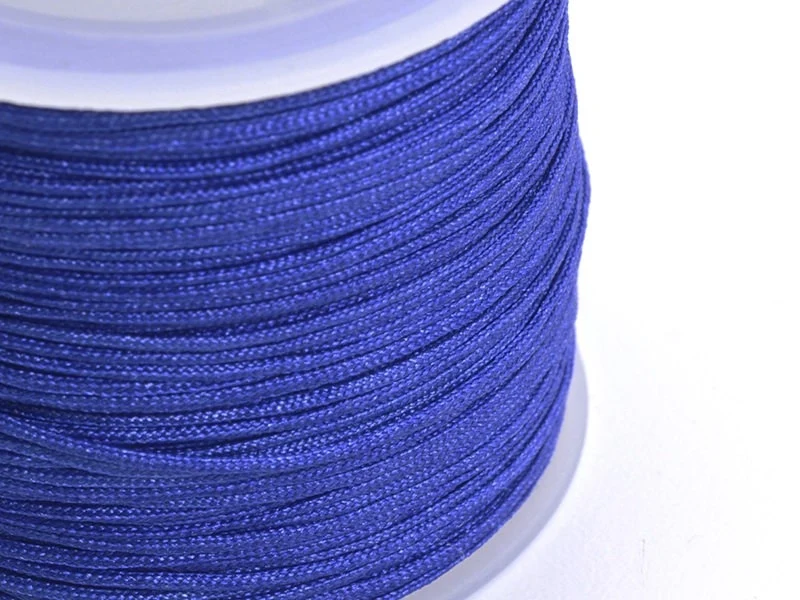 1 m de fil de jade / fil nylon tressé 1 mm - bleu roi