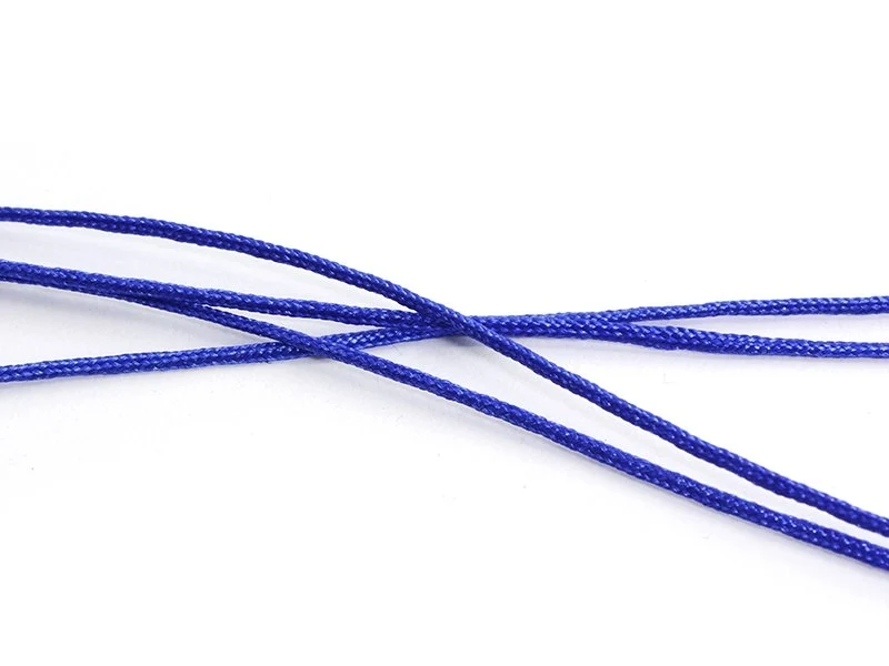 1 m de fil de jade / fil nylon tressé 1 mm - bleu roi