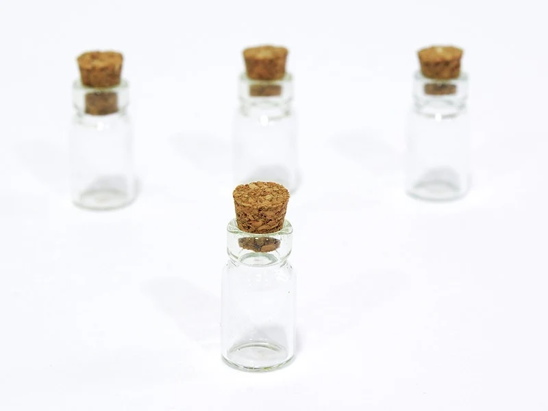 1 fiole en verre 2,3 cm