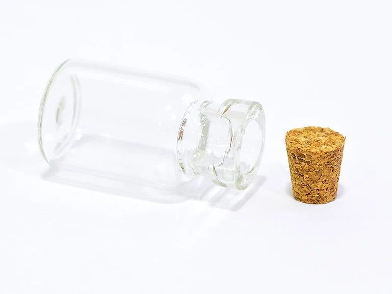 1 fiole en verre 2,6 cm