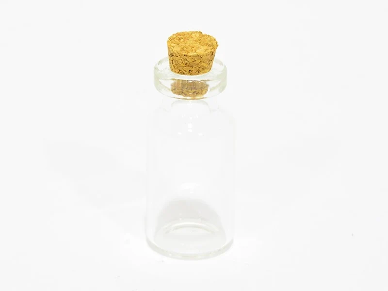 10 fioles en verre 4 cm