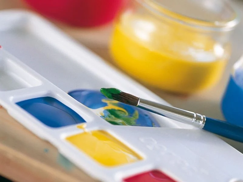 4 pots de gouache primaire primacolor