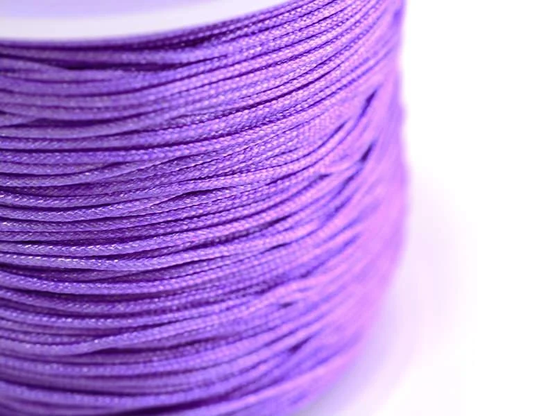 1 m de fil de jade / fil nylon tressé 1 mm - mauve