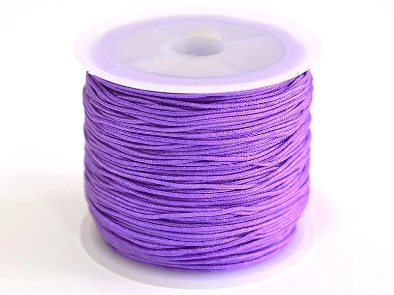 1 m de fil de jade / fil nylon tressé 1 mm - mauve