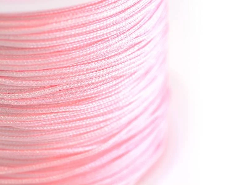 1 m de fil de jade / fil nylon tressé 1 mm - rose pale