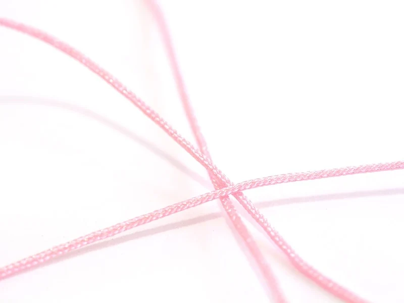 1 m de fil de jade / fil nylon tressé 1 mm - rose pale