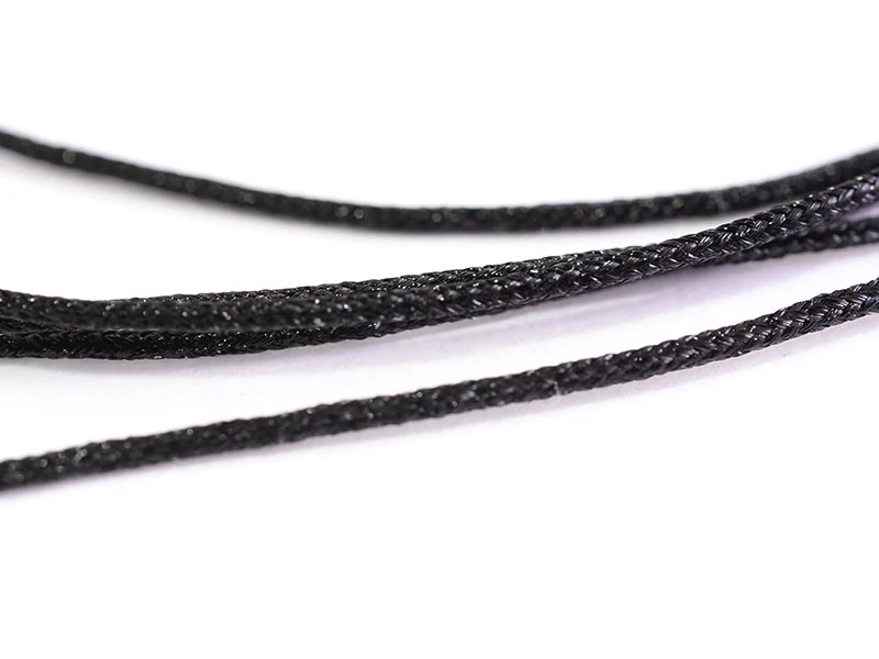 1 m de fil de jade / fil nylon tressé 1 mm - noir