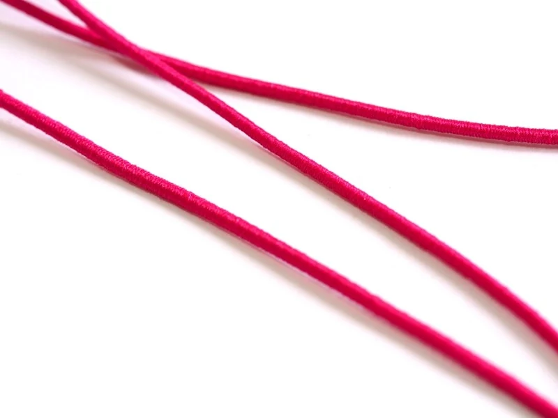1 m de cordon élastique 1 mm - Rose fushia