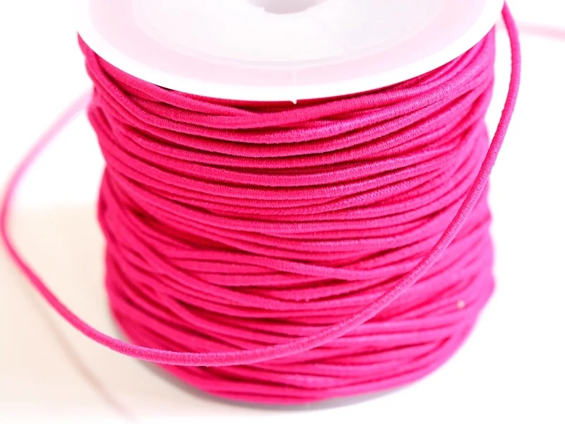 1 m de cordon élastique 1 mm - Rose fushia