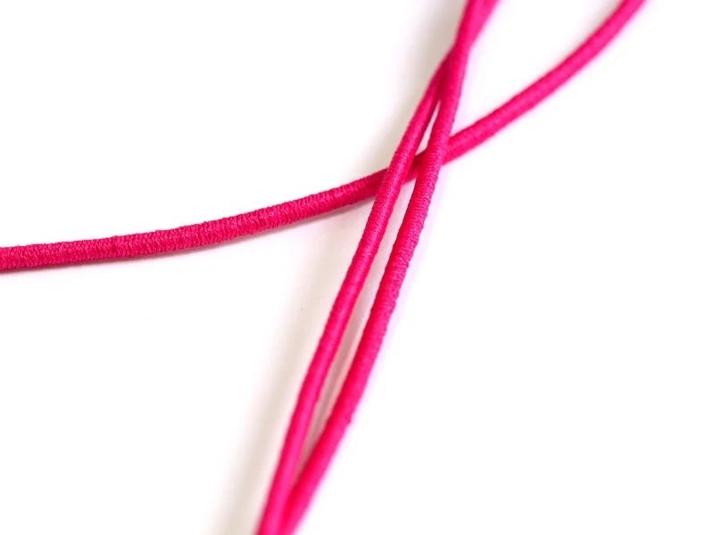 1 m de cordon élastique 1 mm - Rose fushia