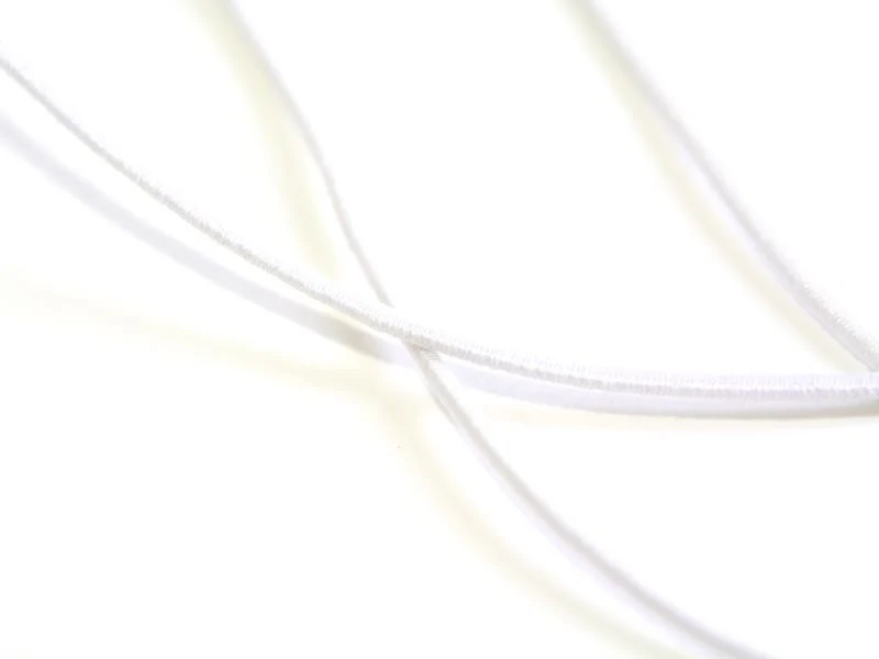 1 m de cordon élastique 1 mm - Blanc