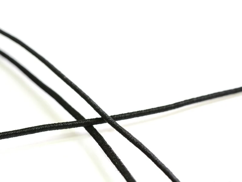 1 m de cordon / fil élastique 1 mm - Noir