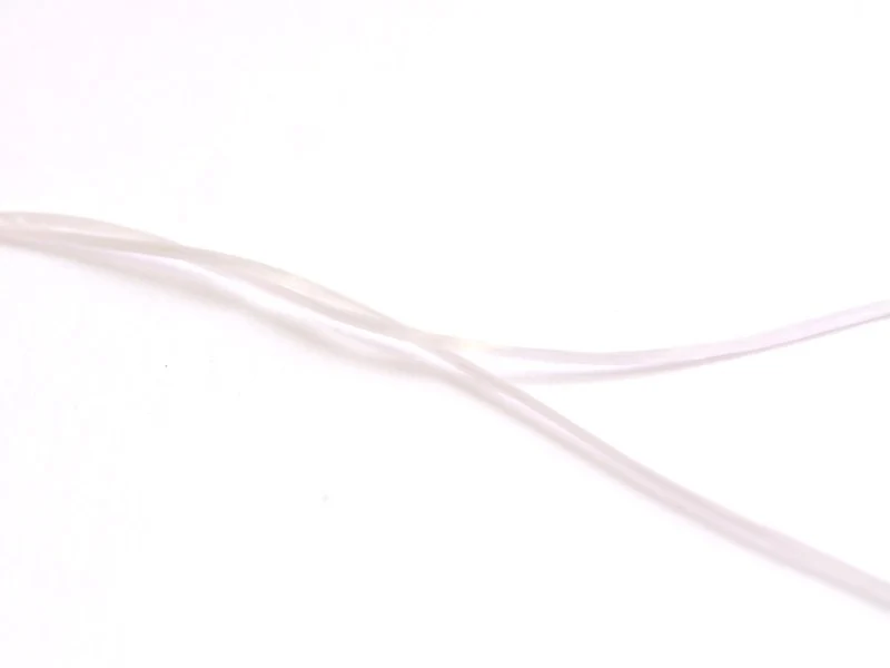 12 m de fil élastique brillant - Blanc
