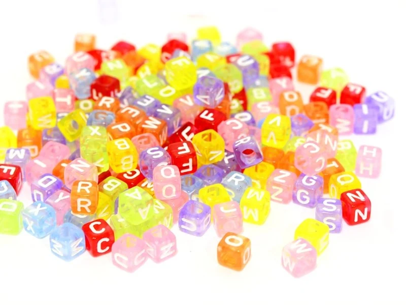 200 perles alphabet - cube