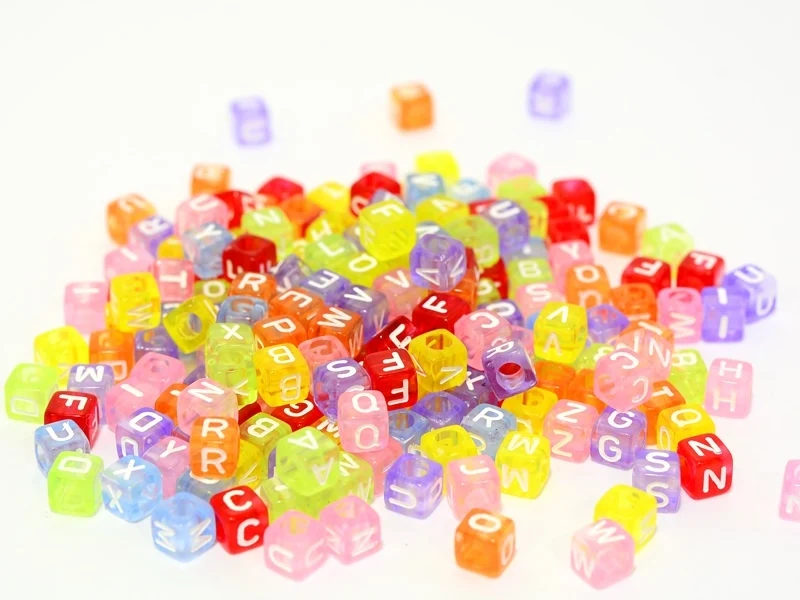 200 perles alphabet - cube