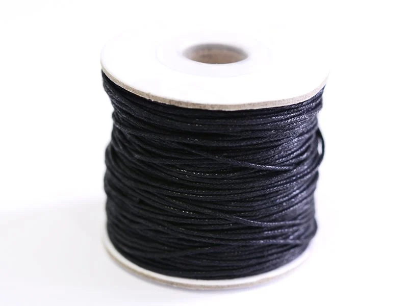 1 m de fil de coton ciré - noir