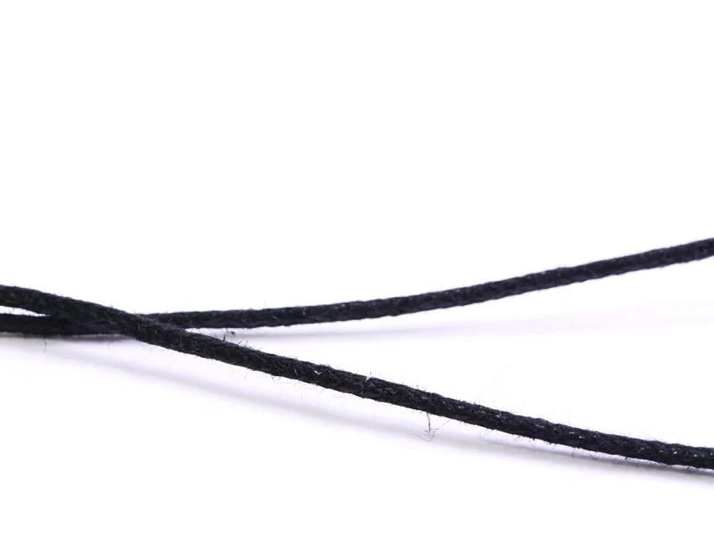 1 m de fil de coton ciré - noir