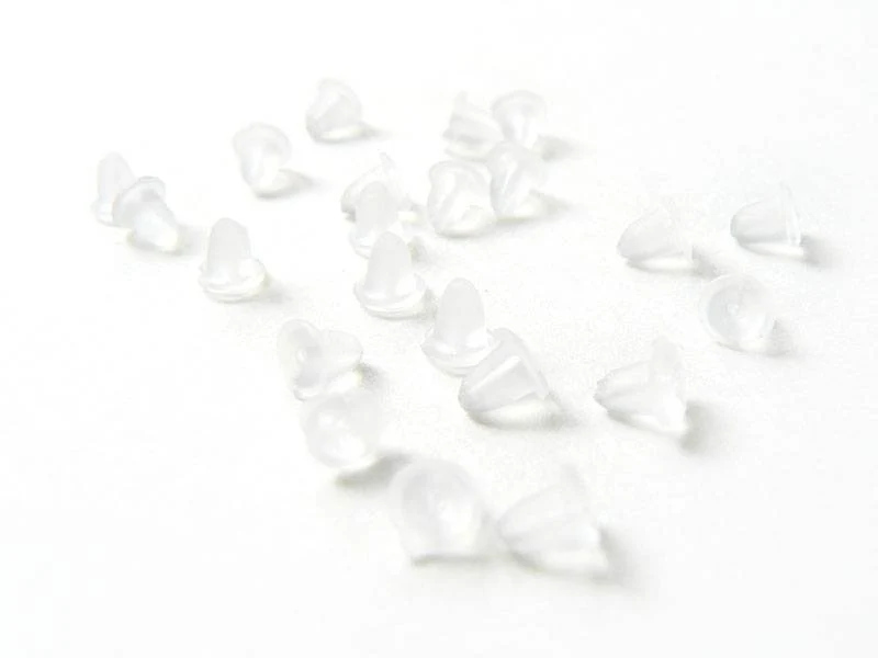 10 Paires de fermoirs pour bijoux d'oreilles - silicone