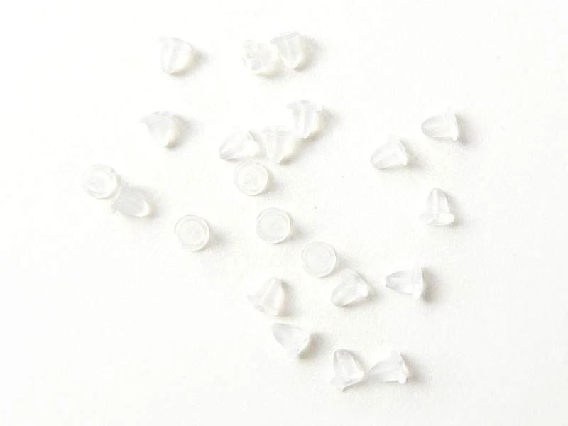 10 Paires de fermoirs pour bijoux d'oreilles - silicone