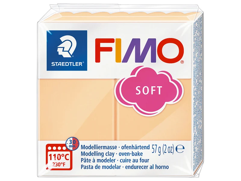 Pâte Fimo SOFT Orange pêche Pastel 405