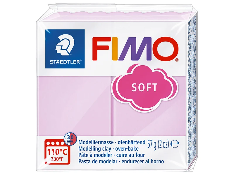 Pâte Fimo SOFT Pastel Rose 205