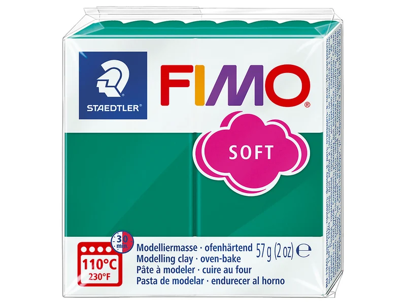 Pâte Fimo Soft Vert Emeraude 56
