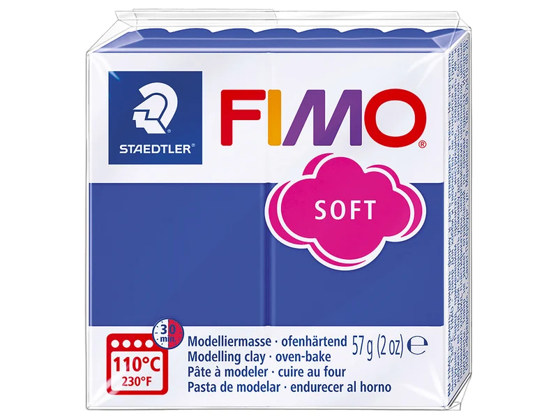 Pâte Fimo Soft Bleu Brillant 33