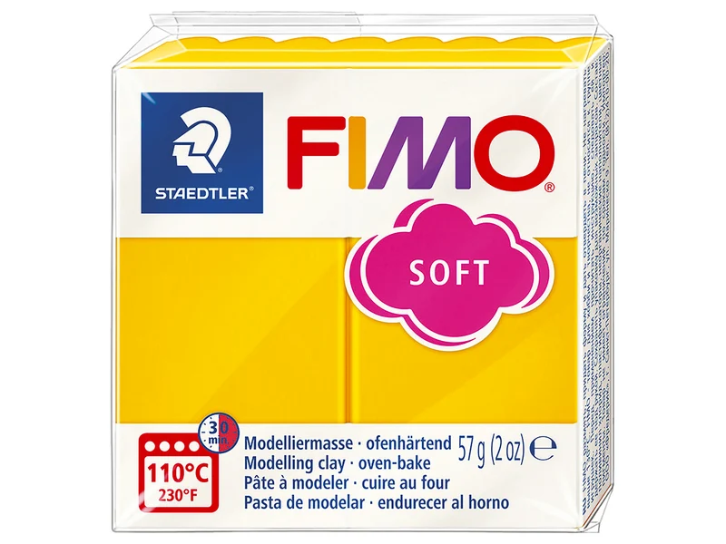 Pâte Fimo Soft Jaune TOURNESOL 16