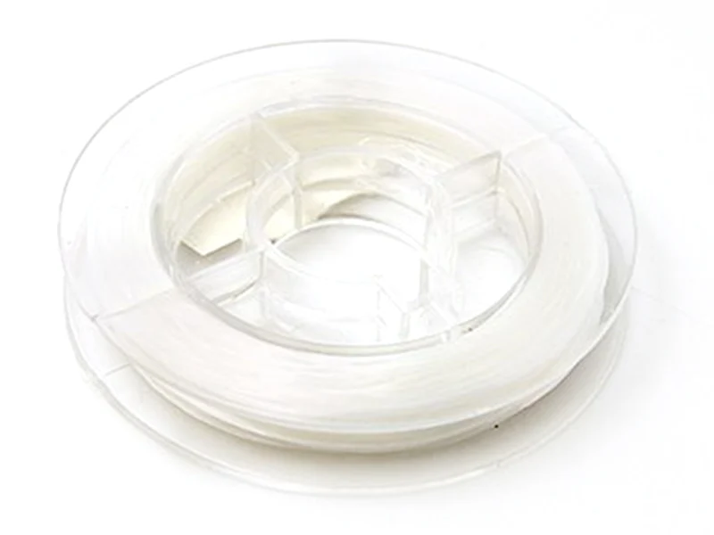 10 m de fil élastique transparent pour création de bijoux - 0,8 mm