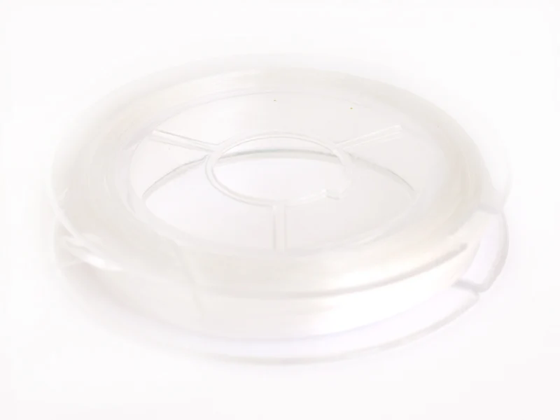 10 m de fil élastique transparent pour création de bijoux - 0,8 mm