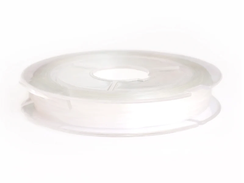 10 m de fil élastique transparent pour création de bijoux - 0,8 mm
