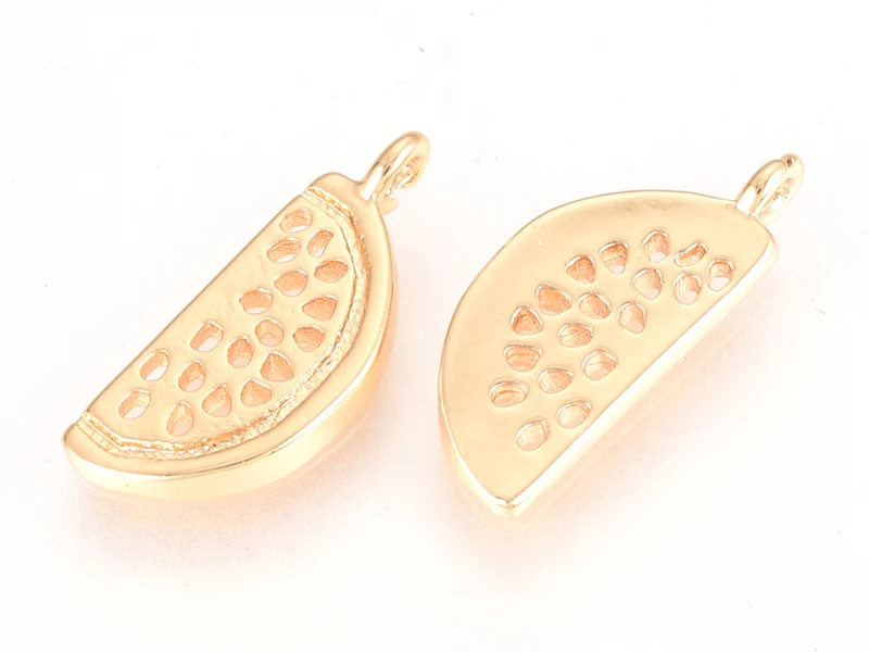 Pendentif pastèque - doré à l'or fin